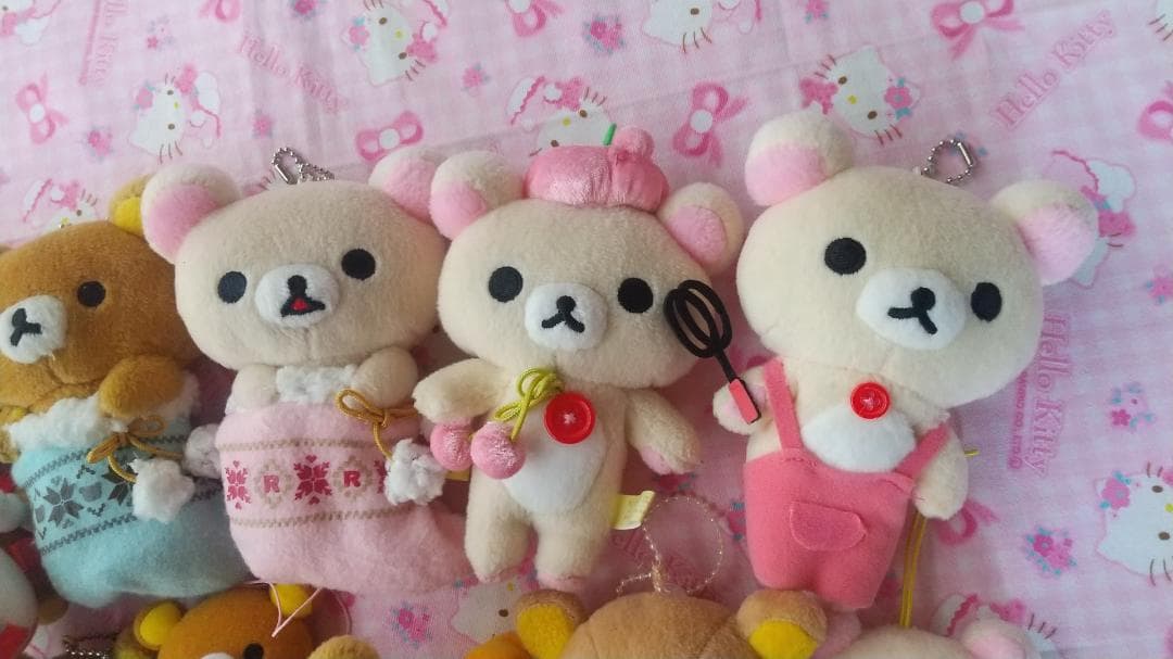 リラックマ　コリラックマ　キイロイトリ　マスコットキーチェーン　ぬいぐるみ