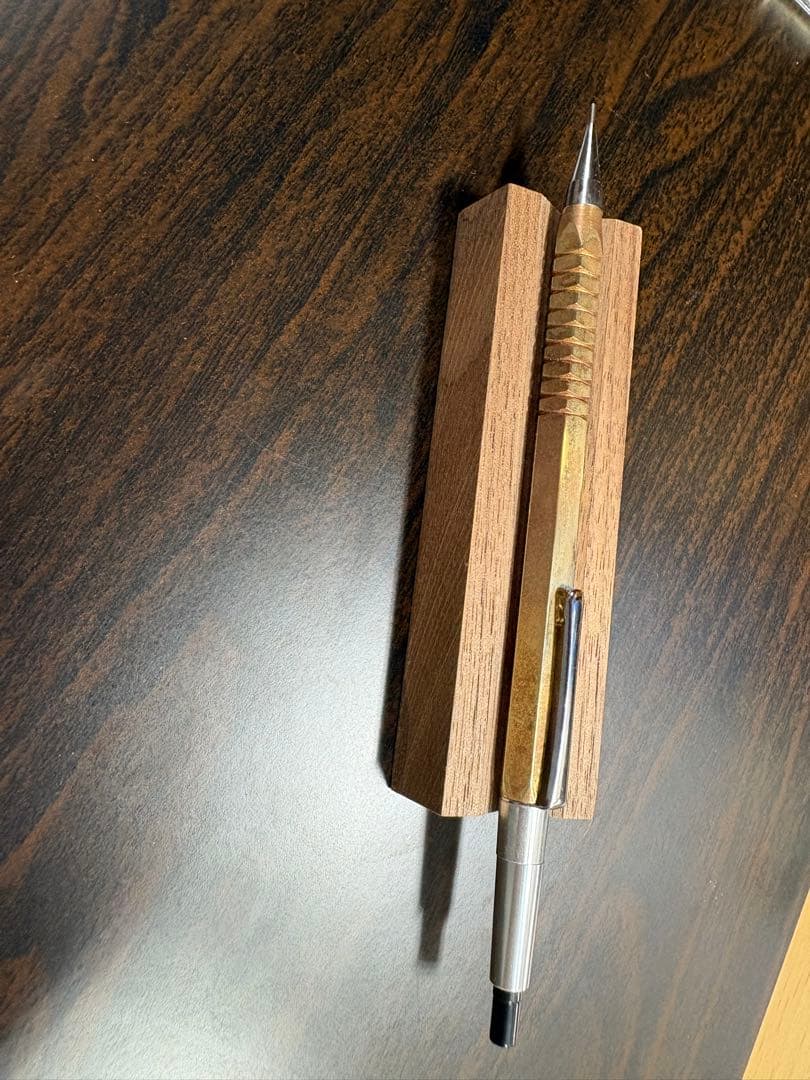 廣瀬鐡筆堂　赤漆の焼き付け塗装　シャーペン