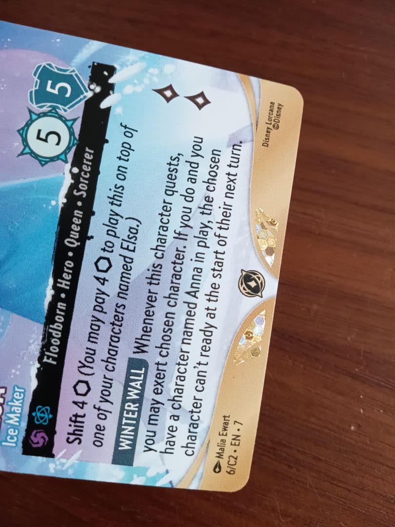 エルサ　氷をつくりし者　英語版　1枚①