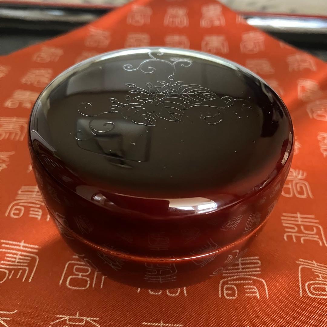 お値下げ 茶道具　溜塗桐唐草蒔絵 平棗 能作　共箱