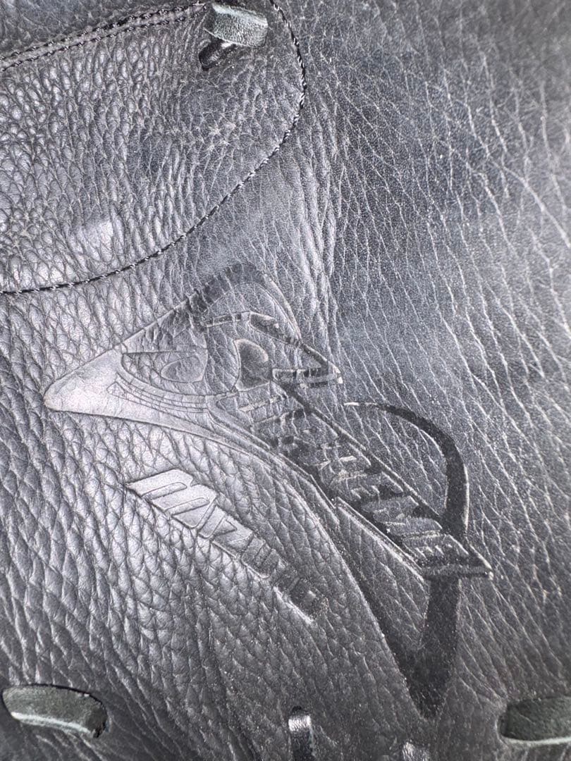 黒PUレザー軟式グローブ子供用とミズノキャッチャーミット本革製大人用ほぼ未使用品