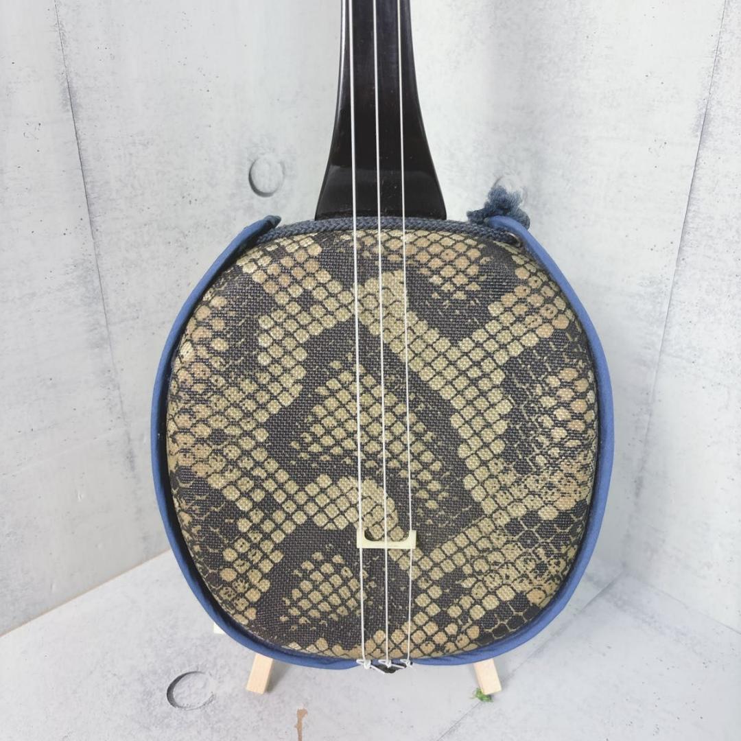 【即購入可】三線 人工蛇皮 沖縄 三味線 琉球 沖縄三線 弦楽器 和楽器