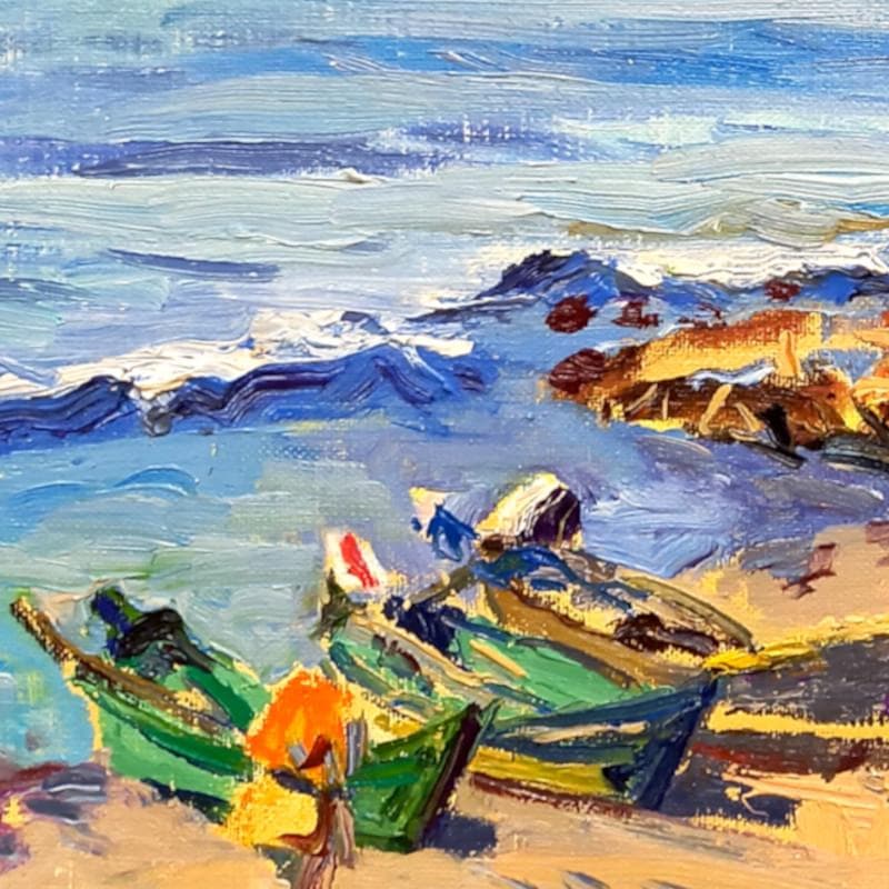 ☆中村善作☆「 忍路湾 　塩谷岬 」油絵　F６号 新品額！