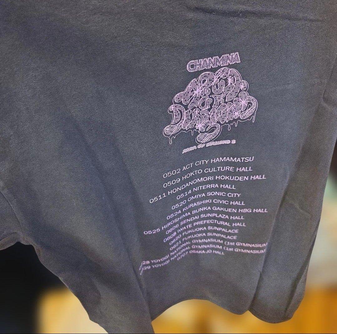 CHANMINA★エリアオブダイアモンド★ ブラック Tシャツ XL