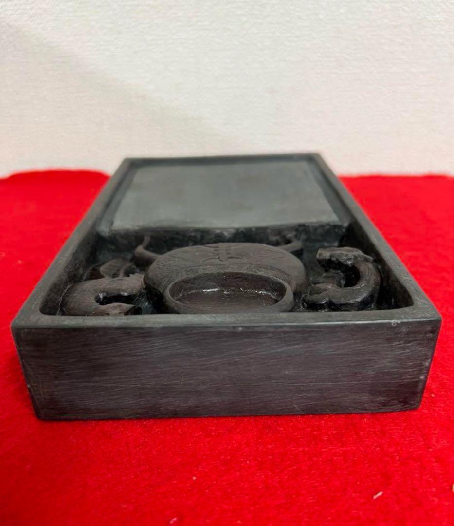 中国　四大名砚 清時代　文房具麻子坑 肇庆端溪硯 書