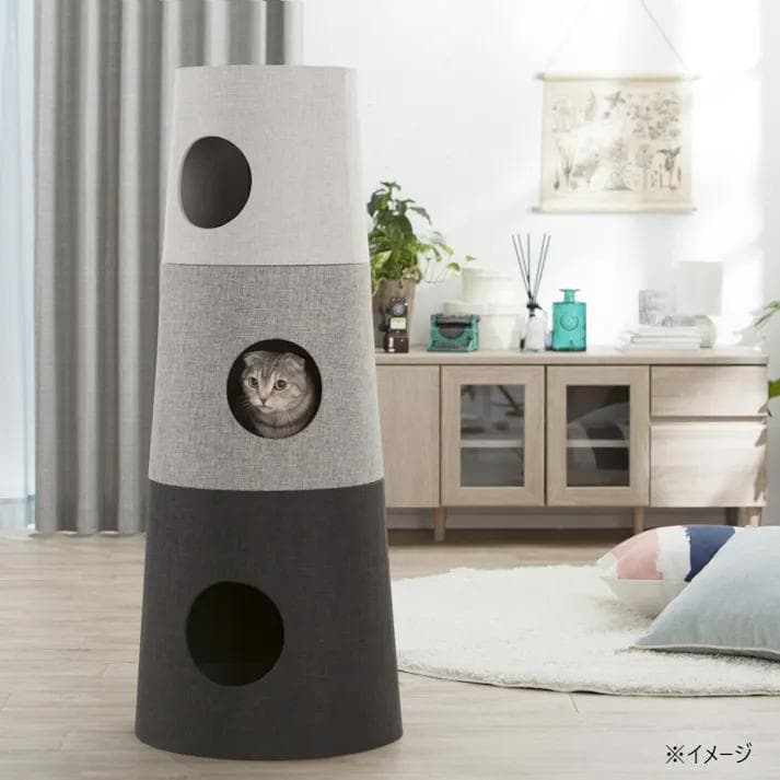 キャットインテリアタワー NECOTA グレー（カインズ）