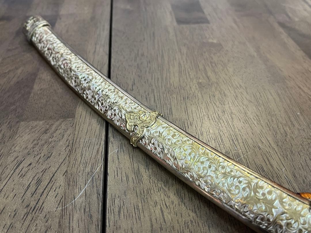 【アンティーク】鳥頸太刀拵 衛府太刀拵 細太刀拵 模造刀 太刀 日本刀 レトロ