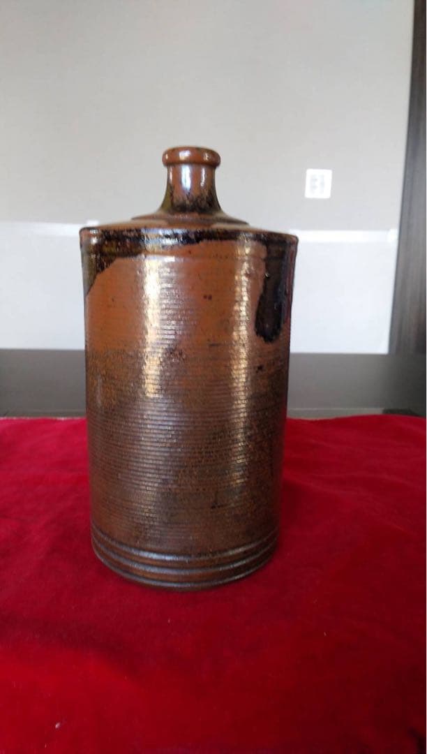 丹波焼　蝋燭徳利　花器　瀬戸焼　古道具　酒器　流掛