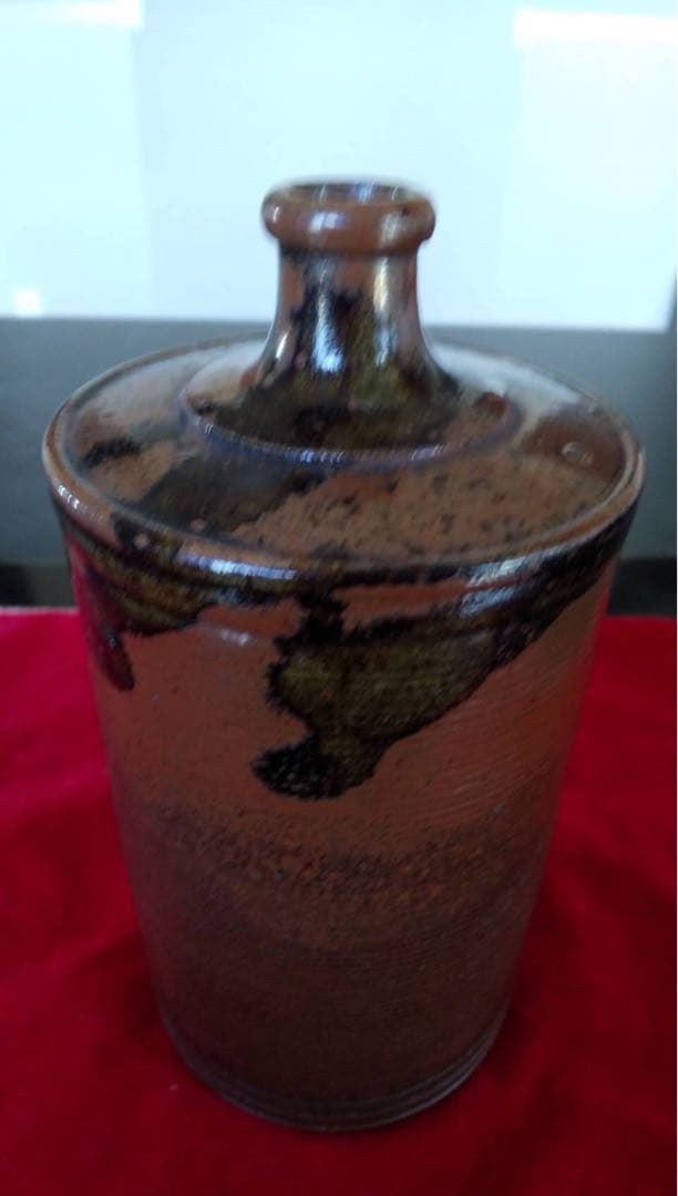 丹波焼　蝋燭徳利　花器　瀬戸焼　古道具　酒器　流掛
