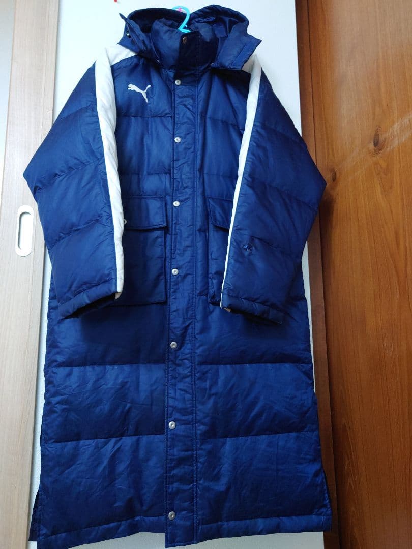 ＰＵＭＡ ダウン　ベンチコート　ネイビー　メンズxo サイズ　プーマ　ロング