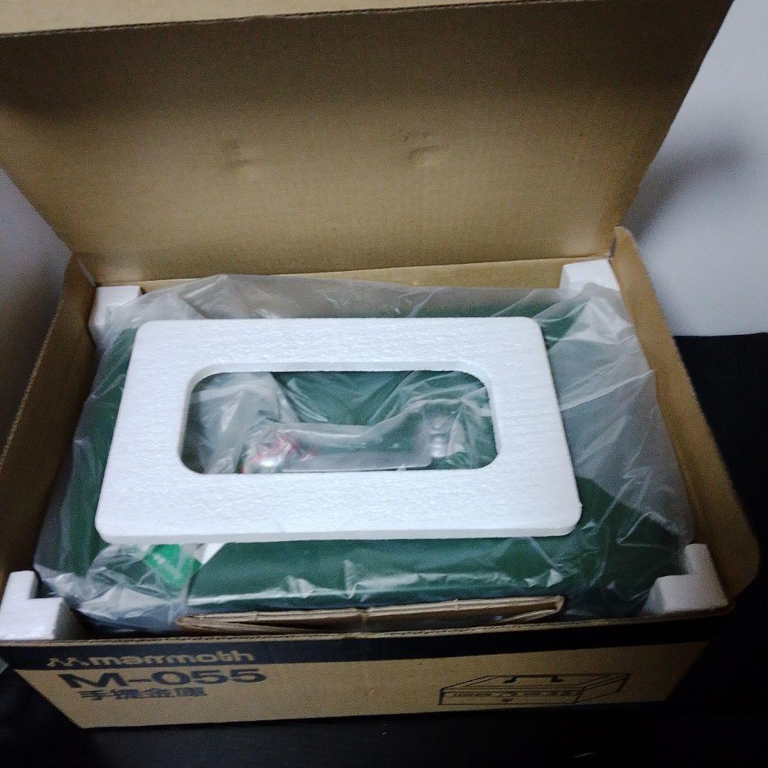 新品未使用品　昭和レトロmarmoth M-055 手提げ金庫 緑