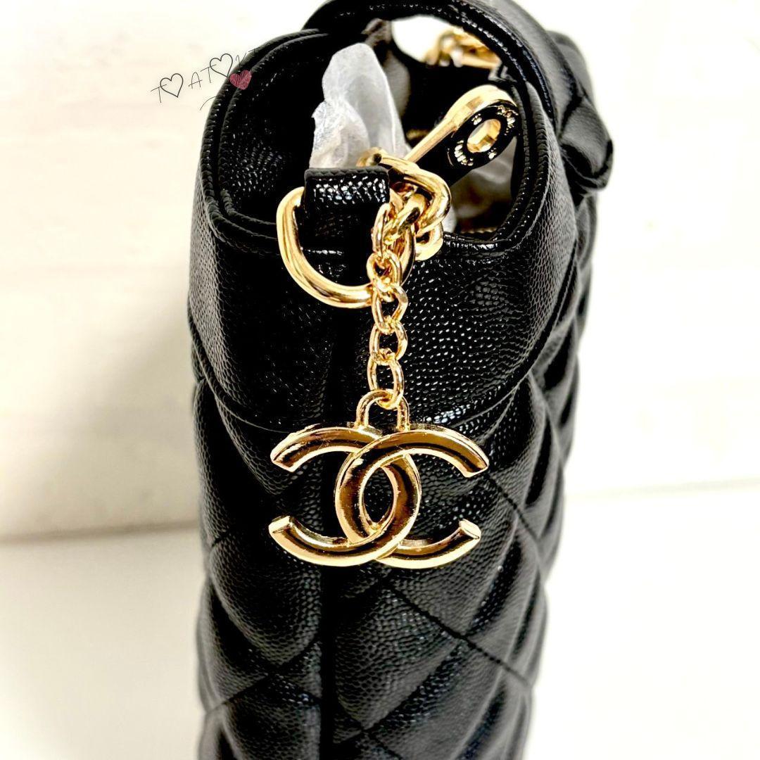 訳あり❤CHANEL❤非売品 ブラック キルティング ショルダーバッグ