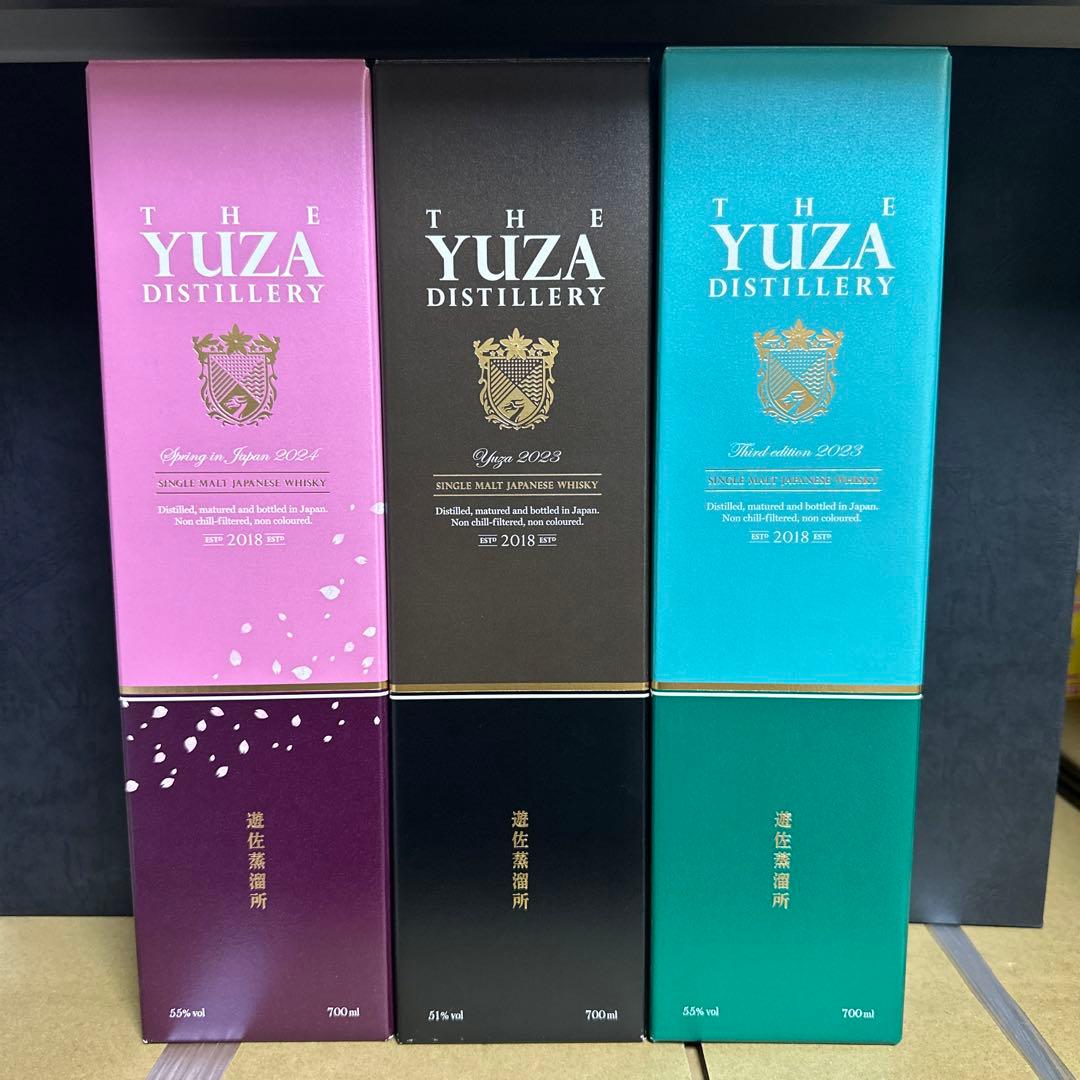 遊佐蒸溜所 YUZA/サードエディション/シングルモルト/2024 3本飲み比べ