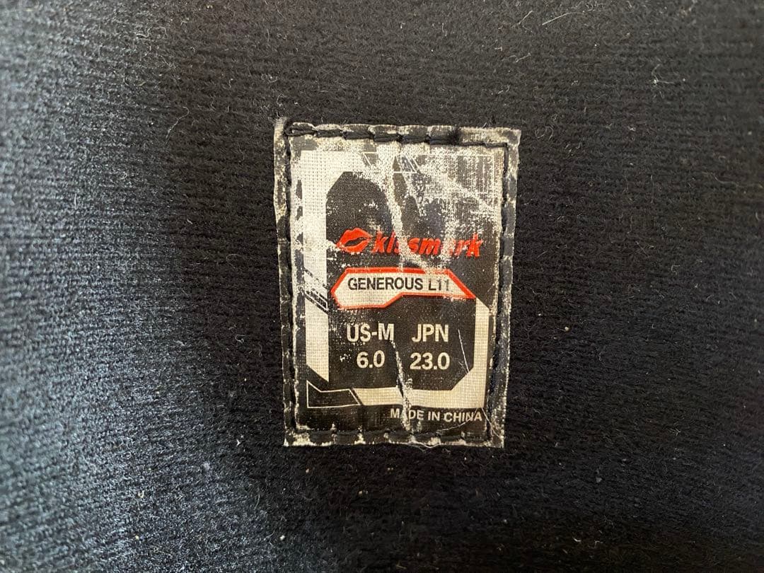 kissmark スノーボードブーツ 靴　23.0㎝ チェック　赤