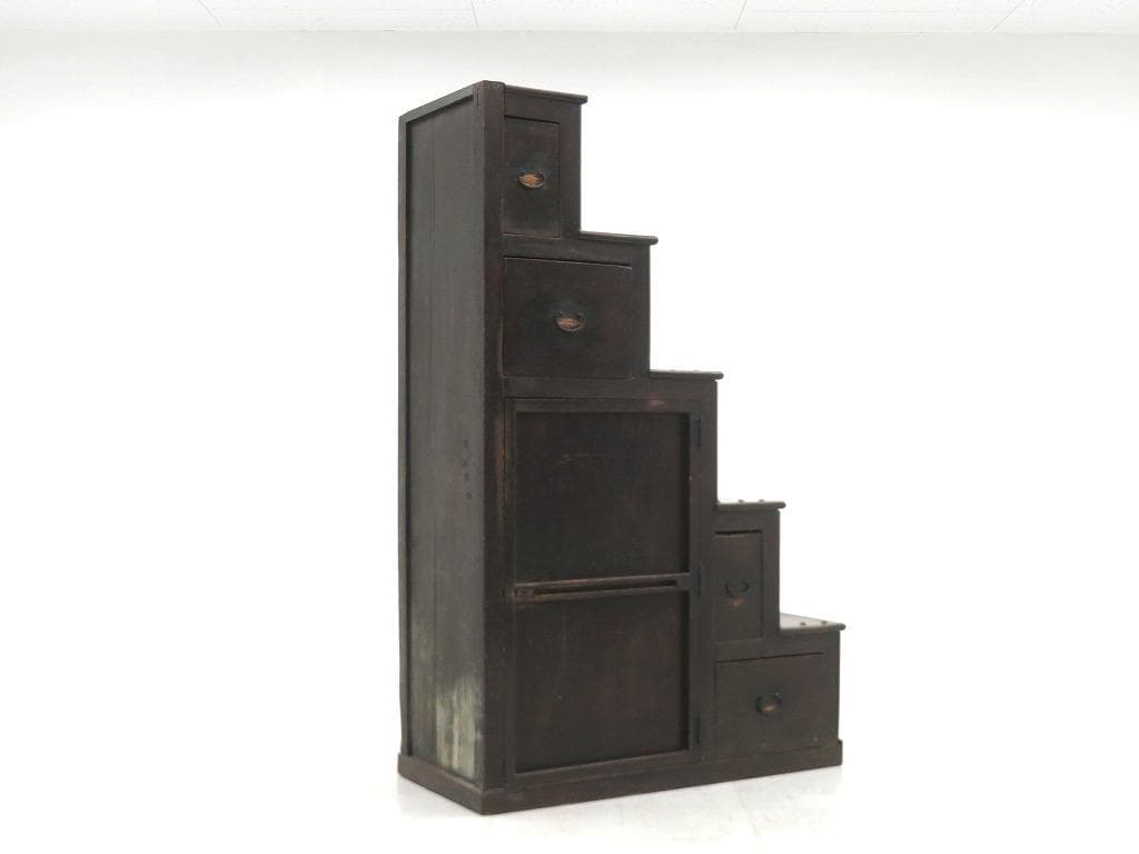 階段箪笥　階段タンス　和モダン　時代箪笥　時代タンス　店舗什器　京　町屋