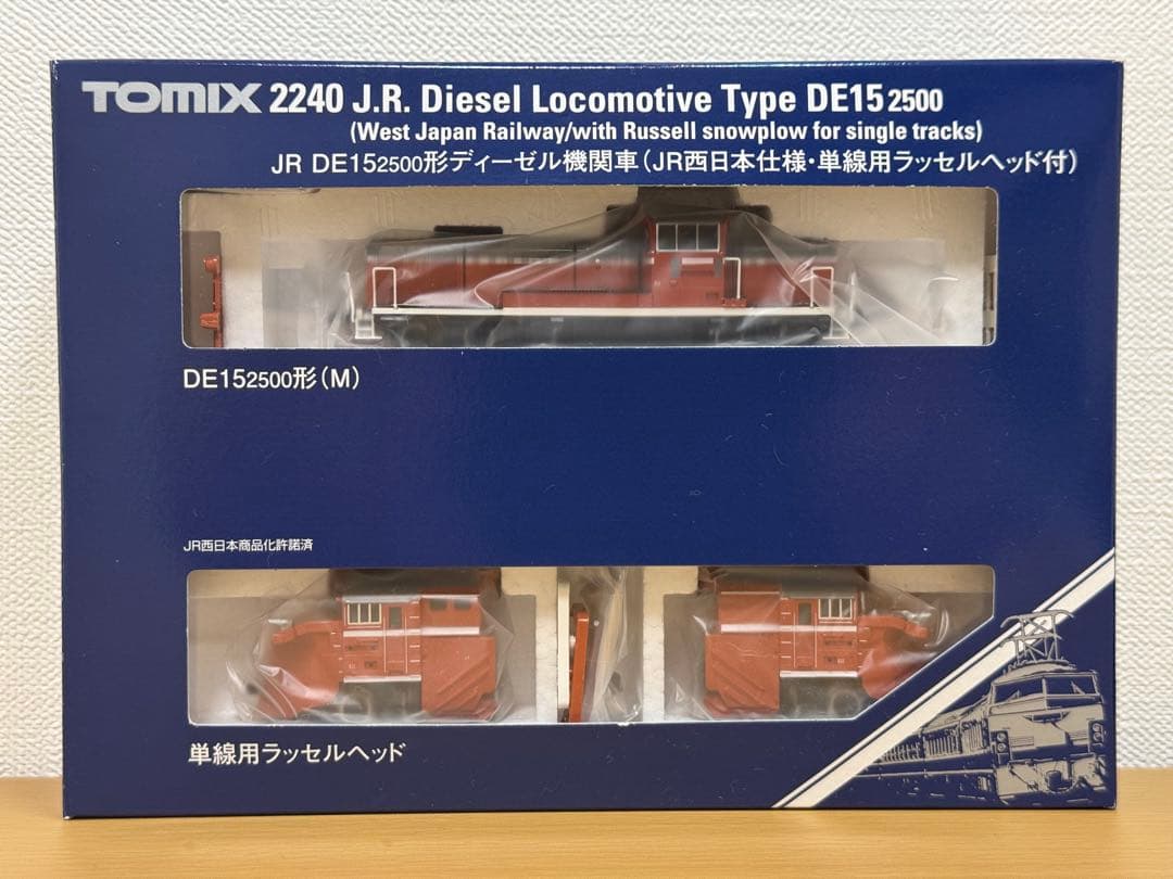 TOMIX(2240)DE15 JR西日本仕様単線用ラッセルヘッド付 新品未開封