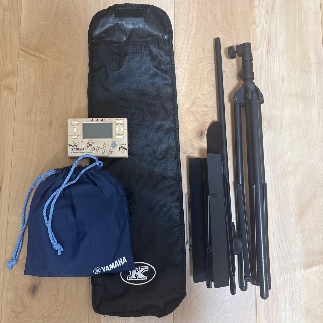 【お値下げ⭕️】吹奏楽 譜面台 チューナー 管楽器お手入れセット まとめ売り