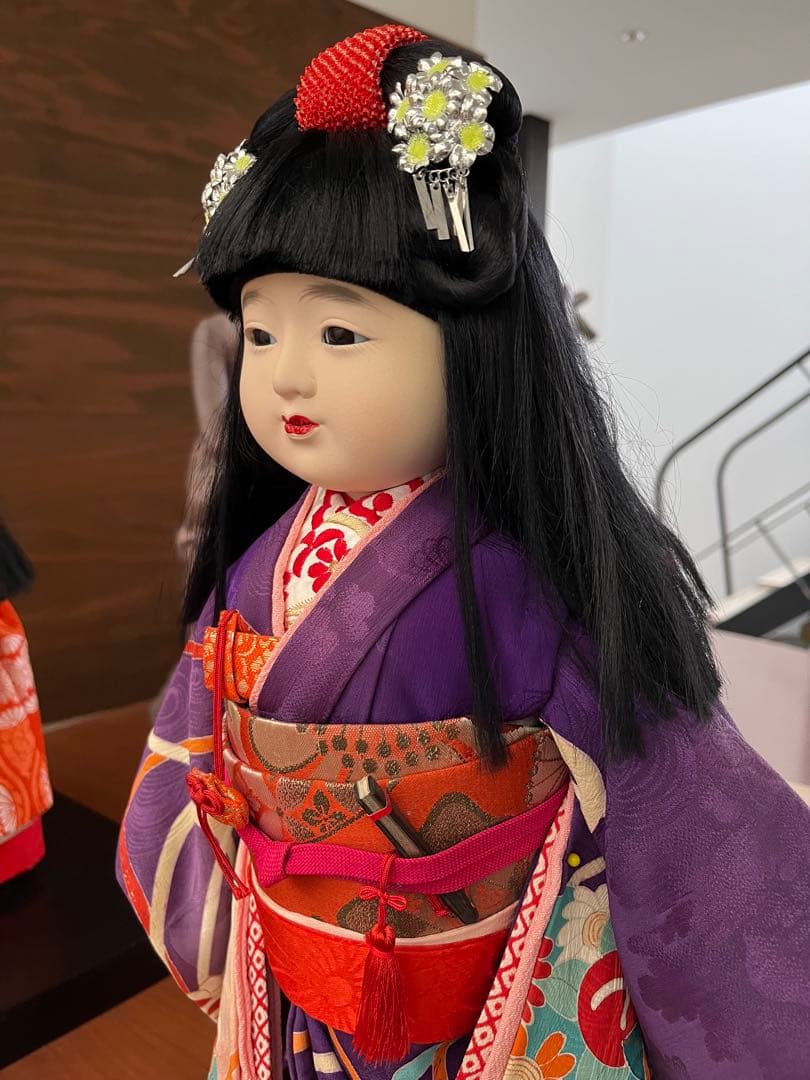 岩崎緋布氏の市松人形 約45cm