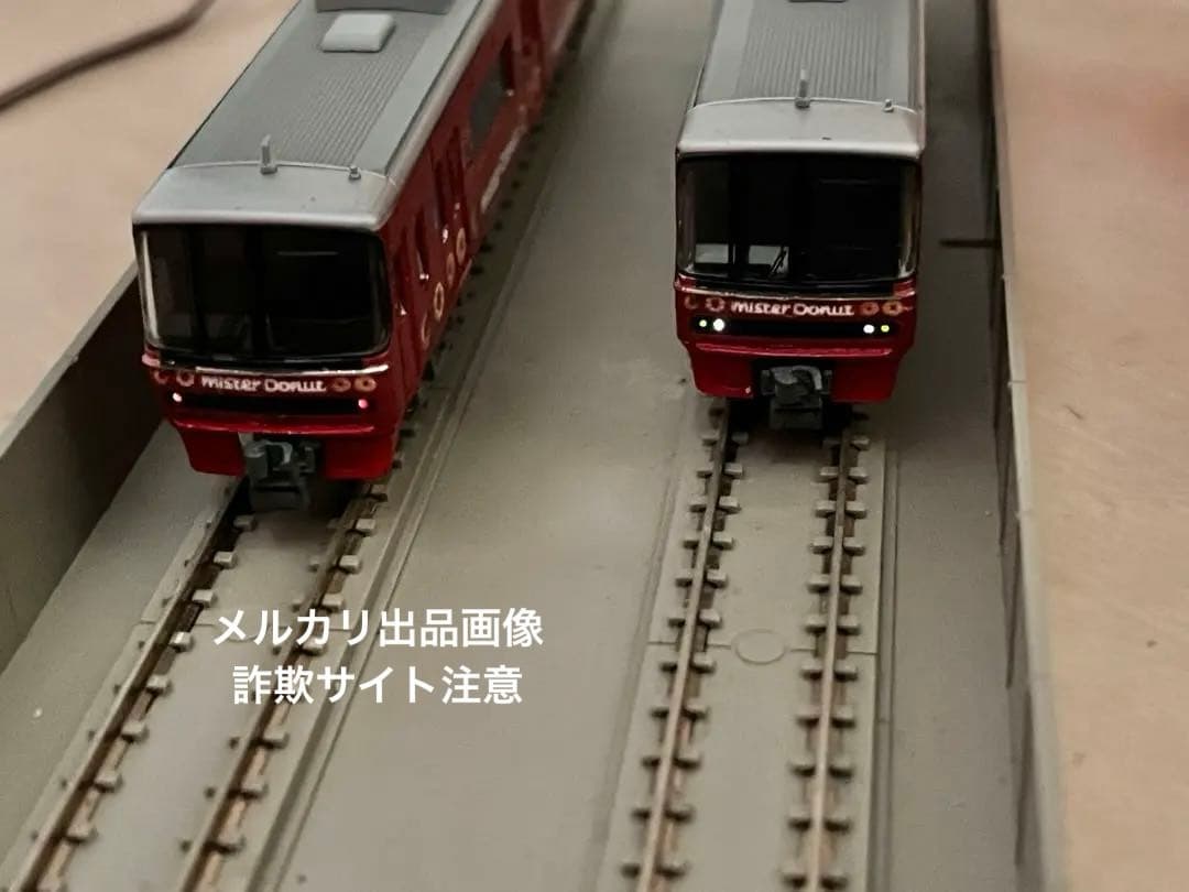 名鉄3300系ミスドラッピング　nゲージ コアレス動力　標識灯点灯