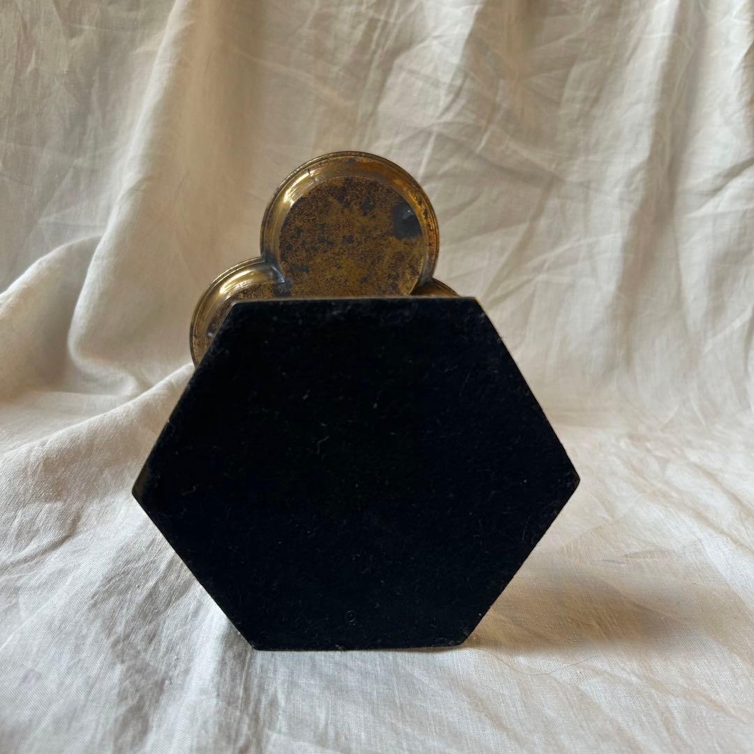 希少　フランスアンティーク 真鍮製 燭台 特大36cm 3つ葉　店舗什器　B