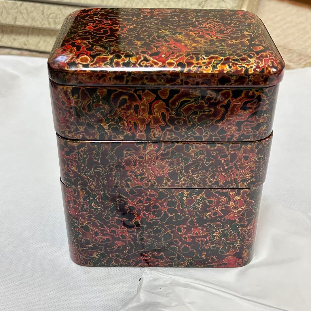 【津軽塗り　七々子塗り　漆器】重箱☀︎弁当☀︎菓子入れ☀︎お盆等10点セット