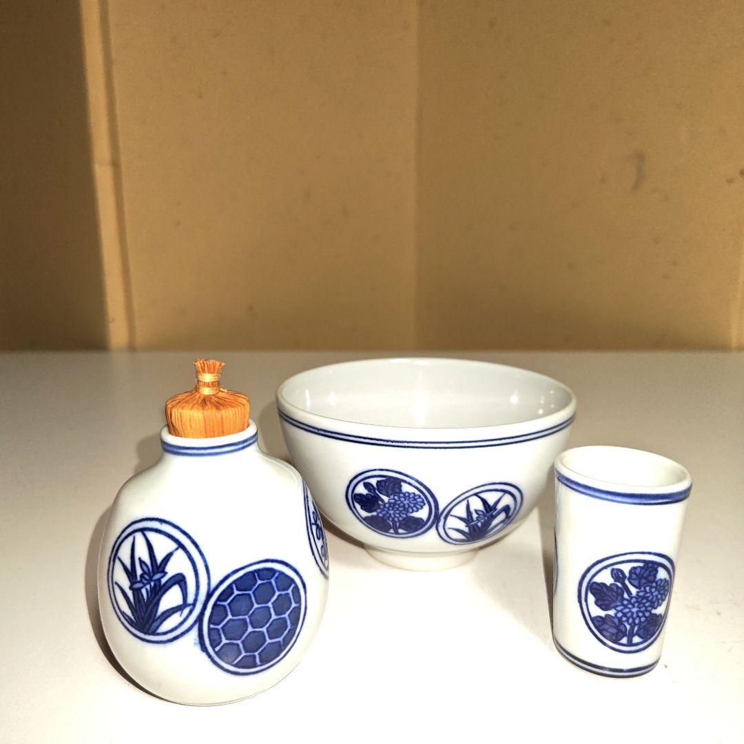 茶道具　麻の葉模様新一閑茶箱