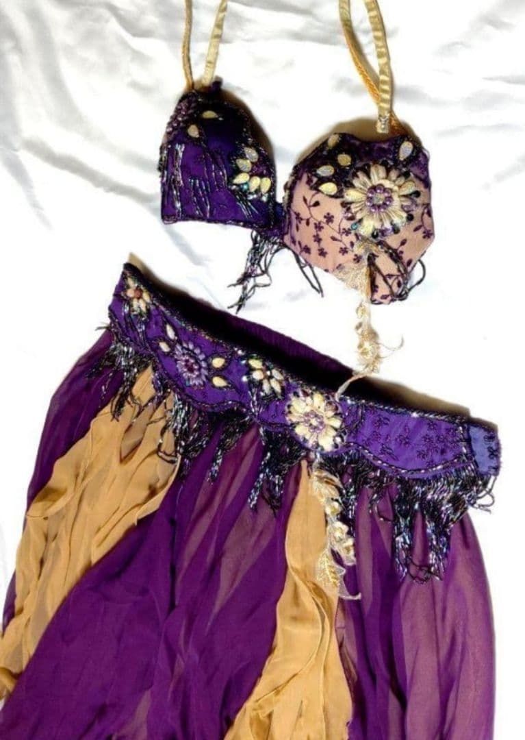 最高級 トルコ製 Bella ベラ ブラベル スカート付 ベリーダンス