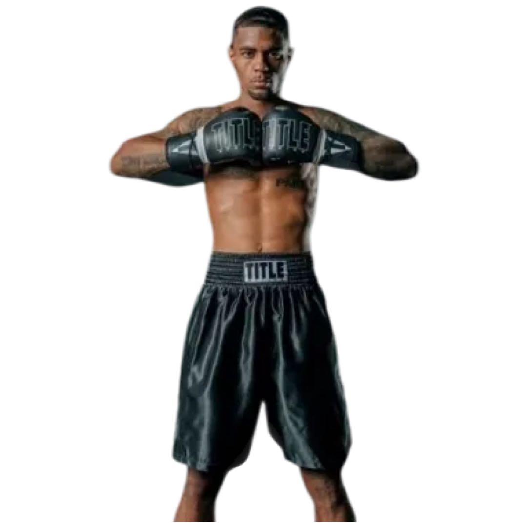 TITLE BOXING タイトル EDGE BOXING TRUNKS 黒 M
