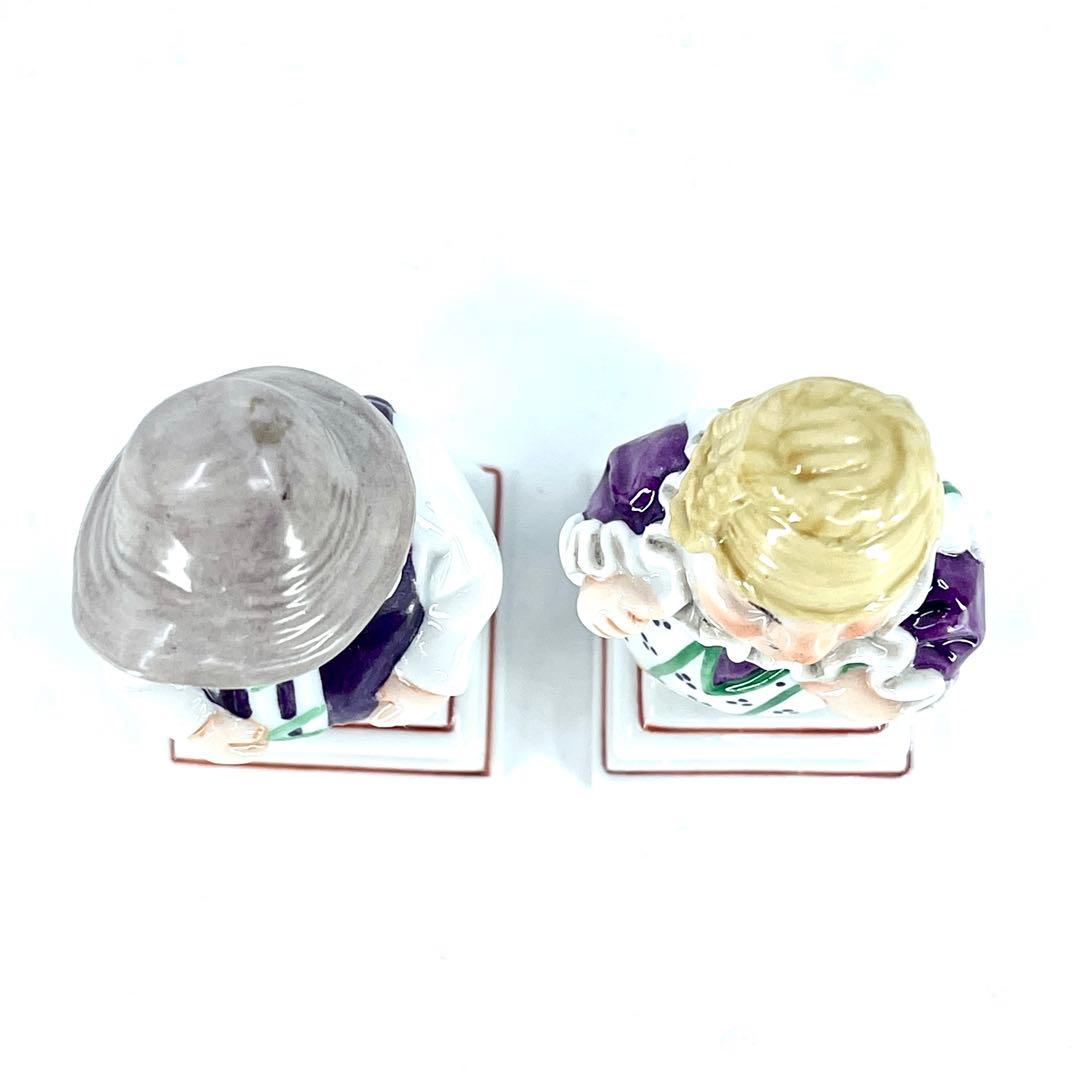 ヴィンテージ　王冠＋N＋Ginori リチャードジノリ　フィギュリン