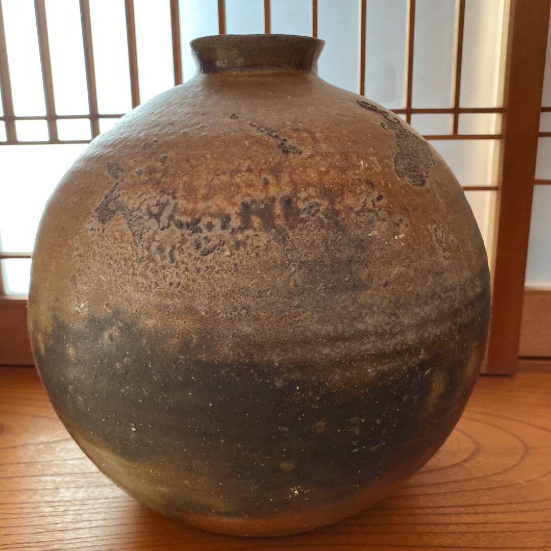 備前焼-大型丸花瓶
