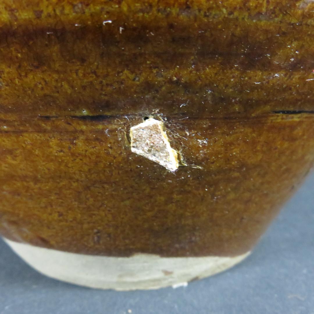 相馬 壺 訳アリ 口直し 大壺 時代物 鉄釉