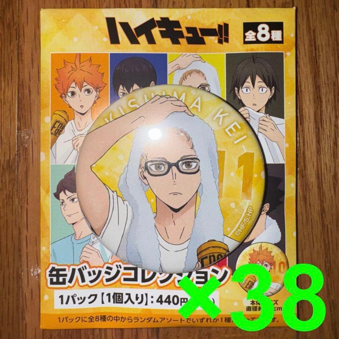 ハイキュー‼︎　缶バッジコレクション　月島蛍　38個セット
