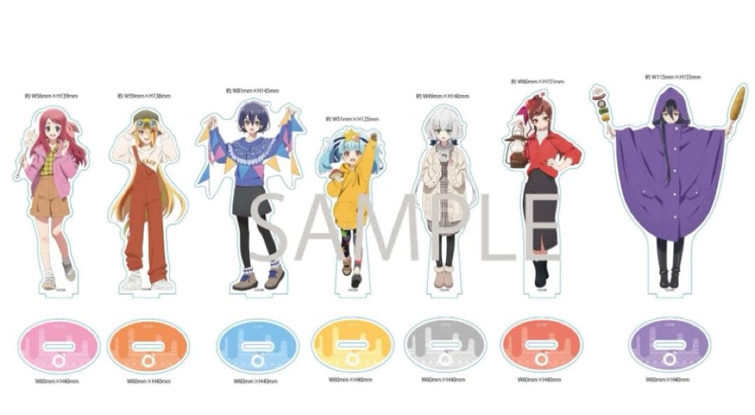 7点　劇場版　ゾンビランドサガ x OND PARK　キャンプ　アクリルスタンド