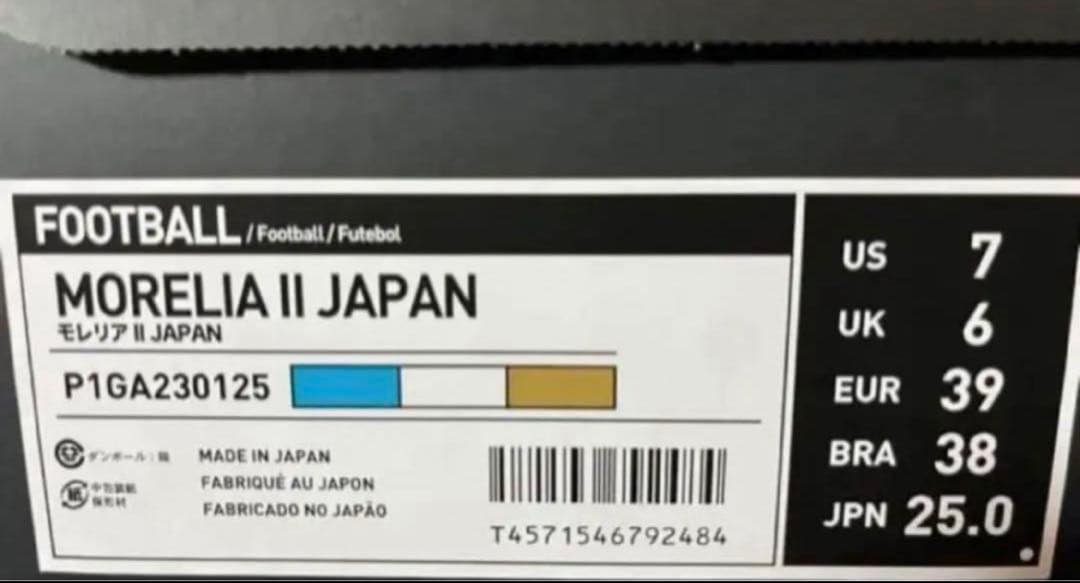 MIZUNO モレリア2 ジャパン JAPAN 25cm ミズノ 限定