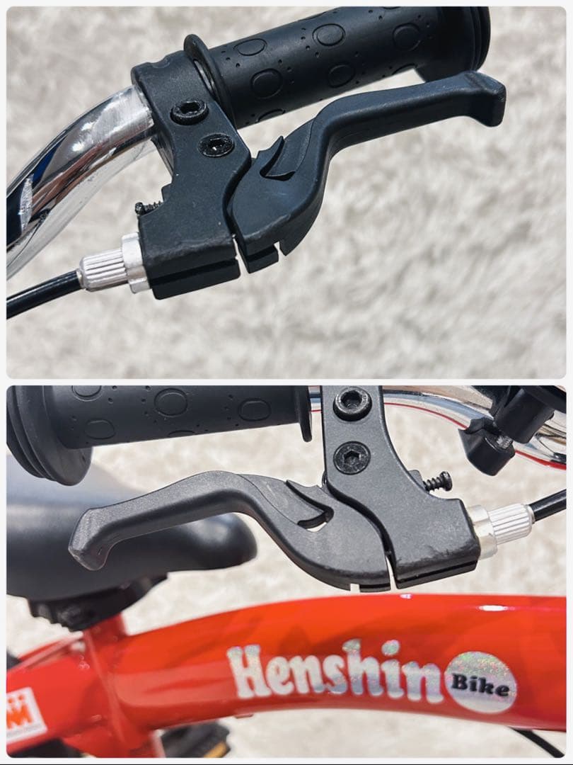 美品✨️ へんしんバイク2 キッズ自転車 12インチ 赤 スタンド ペダル付き