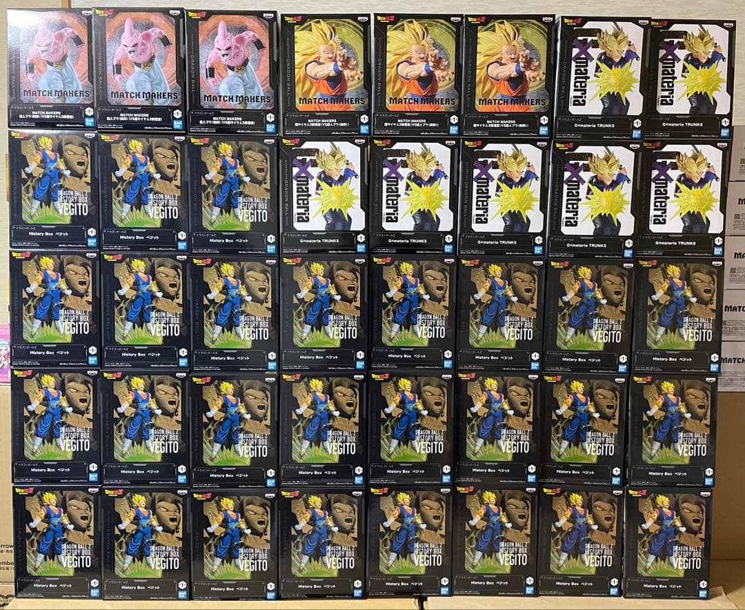 ドラゴンボール フィギュアセット ベジット　トランクス　孫悟空　魔人ブウ