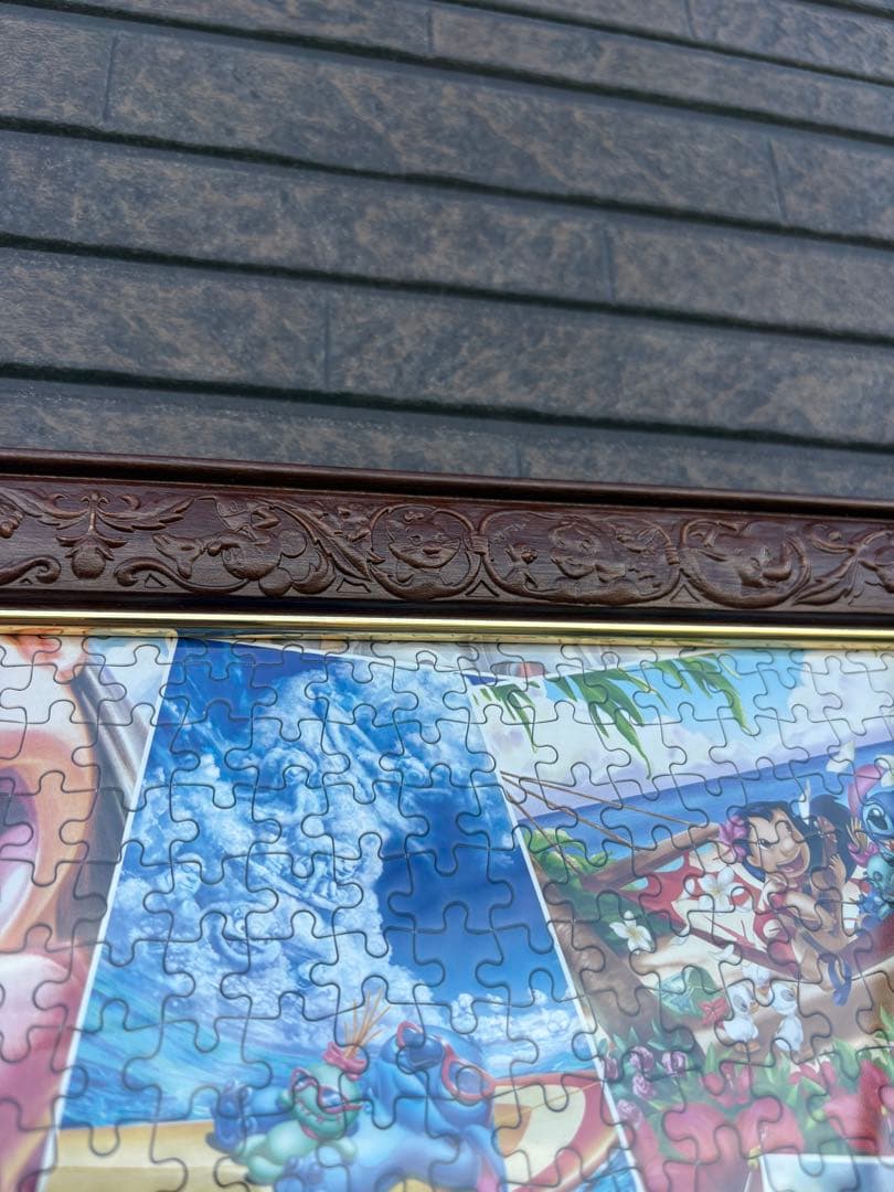 完成品 額付き ジグソーパズル アート集 スティッチ 2000ピース パズル