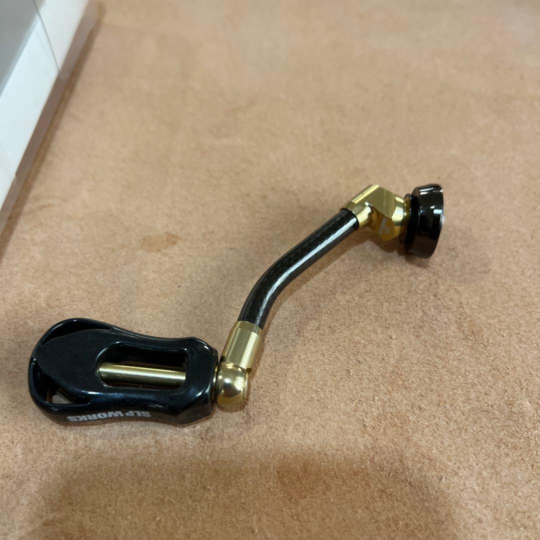 SLP WORKS カーボンライトハンドル ゴールド 45mm おまけノブ