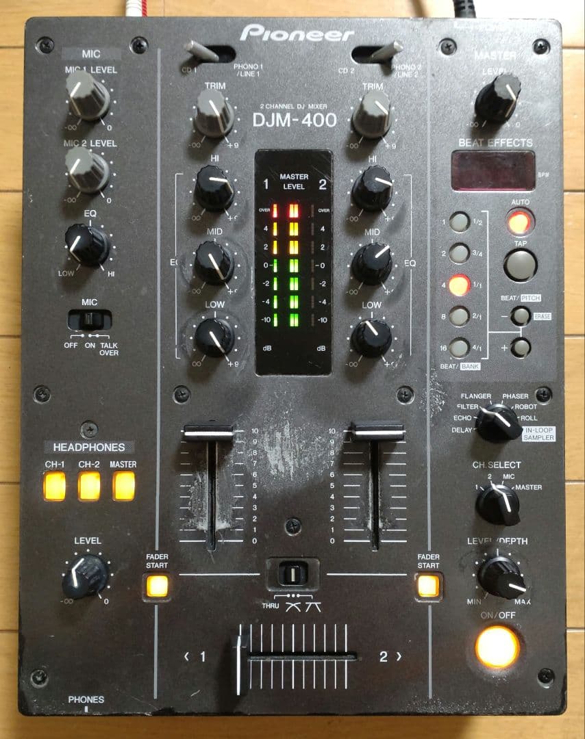 Pioneer　DJM-400　動作確認済み　クロスCHフェーダー 交換