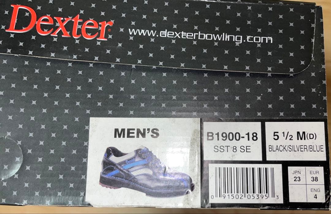 新品未使用Dexter SST8SE ブラック/シルバー/ブルー23.5cm相当