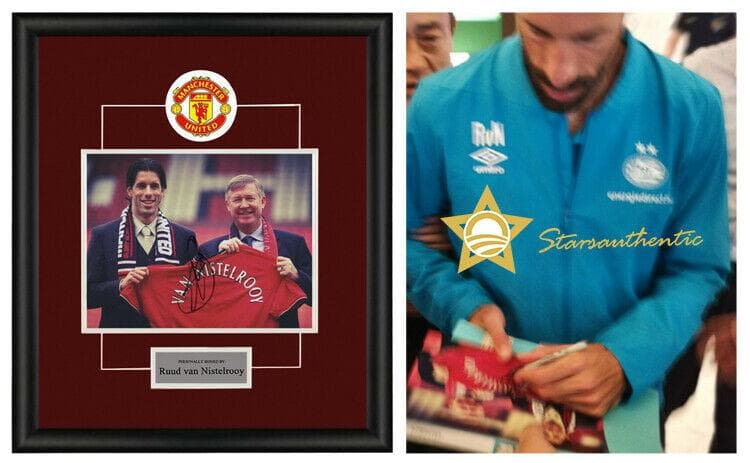 直筆サイン入り写真 ルート・ファン・ニステルローイ /SA鑑定済