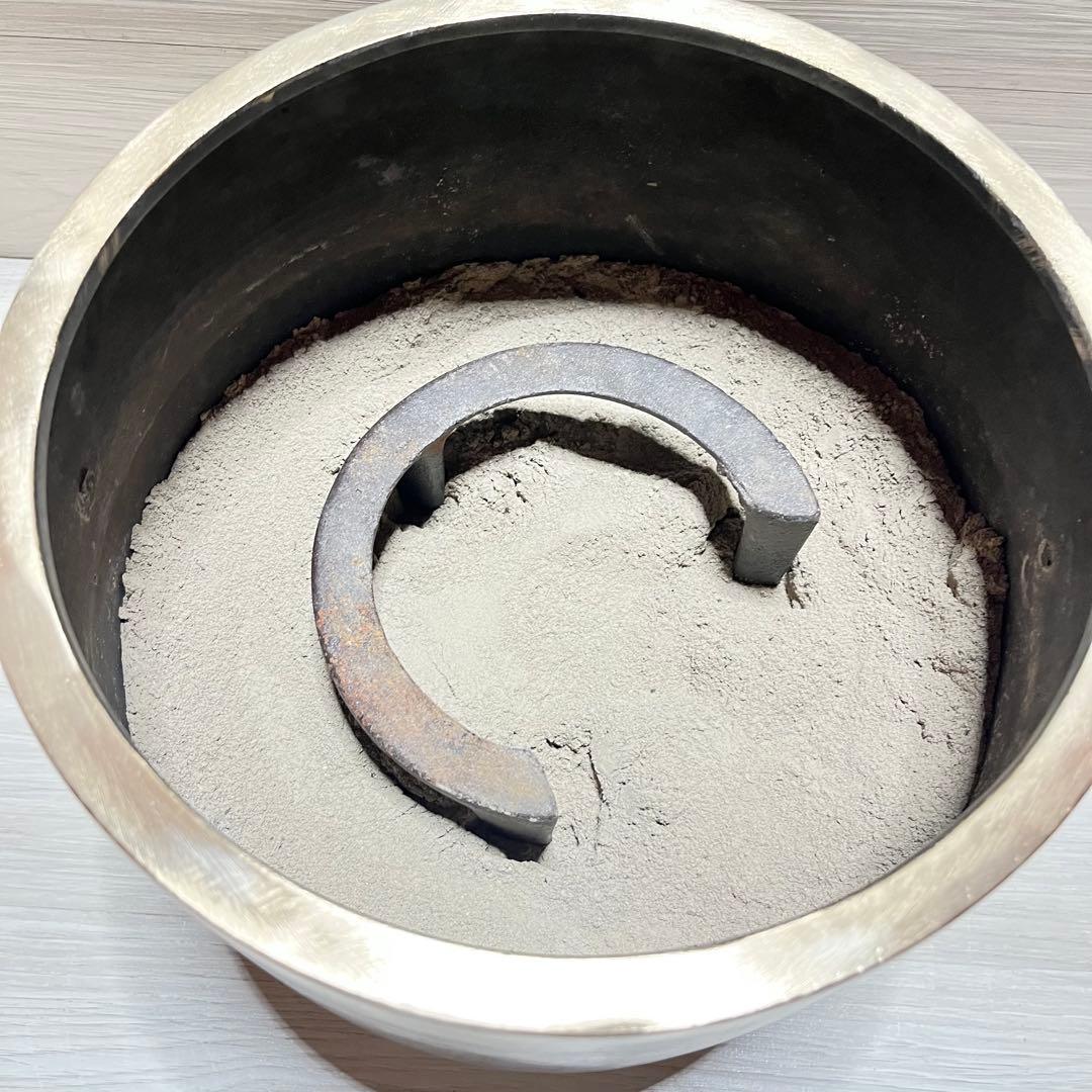 真鍮製　火鉢　獅子頭取手