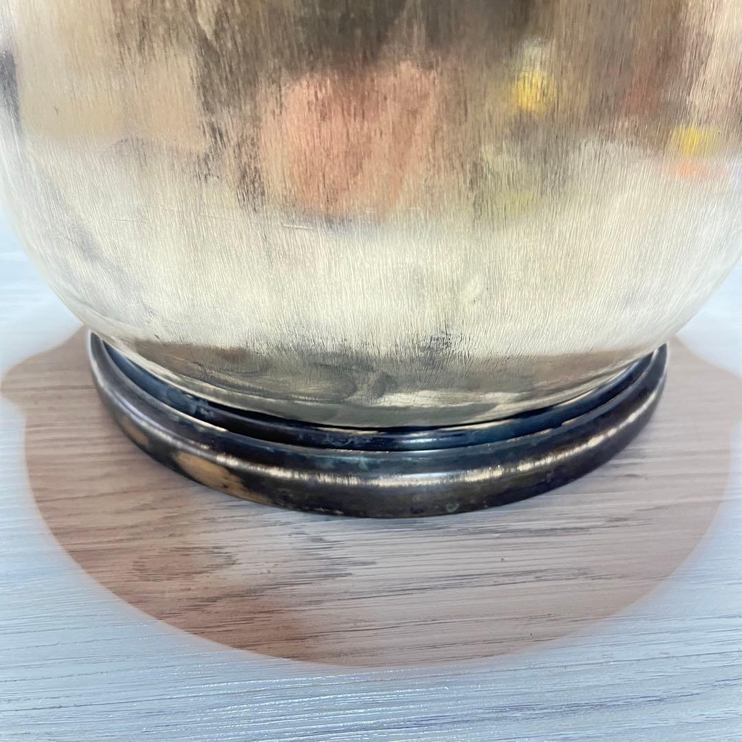 真鍮製　火鉢　獅子頭取手