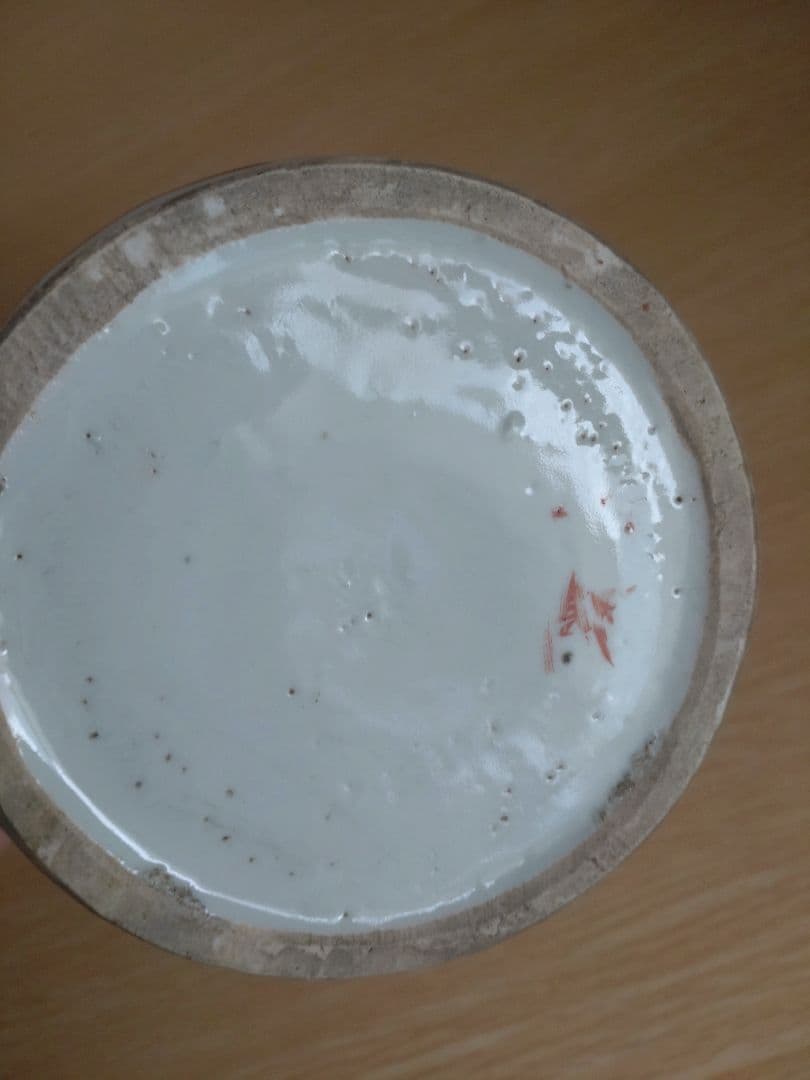 呉須赤絵水指　中国古玩　中国明代　茶道具　宋　高麗　茶盌　茶碗　青磁　トヒニ