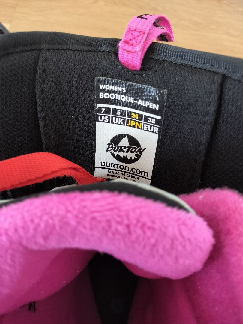 Burton スノーボードブーツ ブラック/ピンク