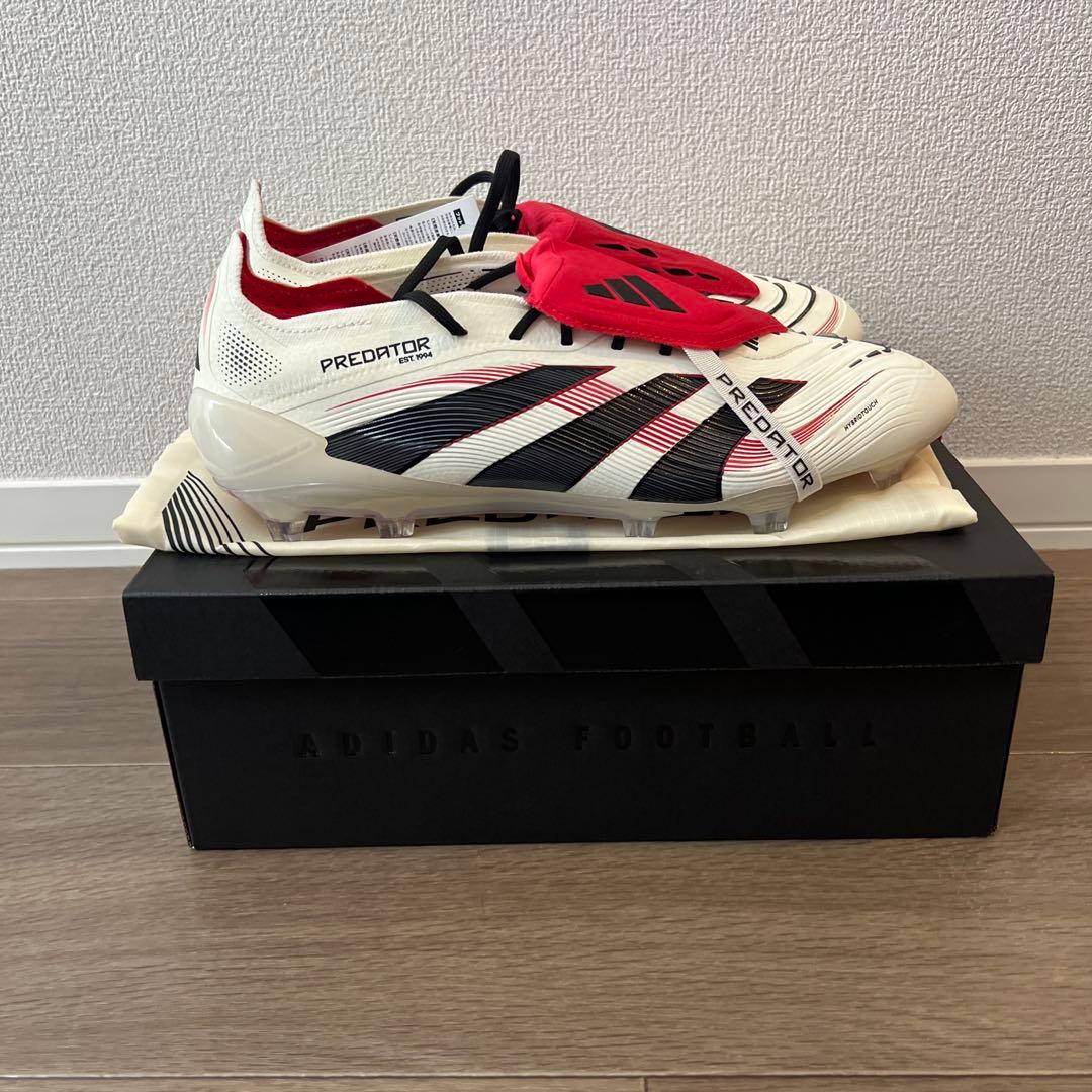 adidas Predator FG サッカーシューズ ホワイトレッドブラック