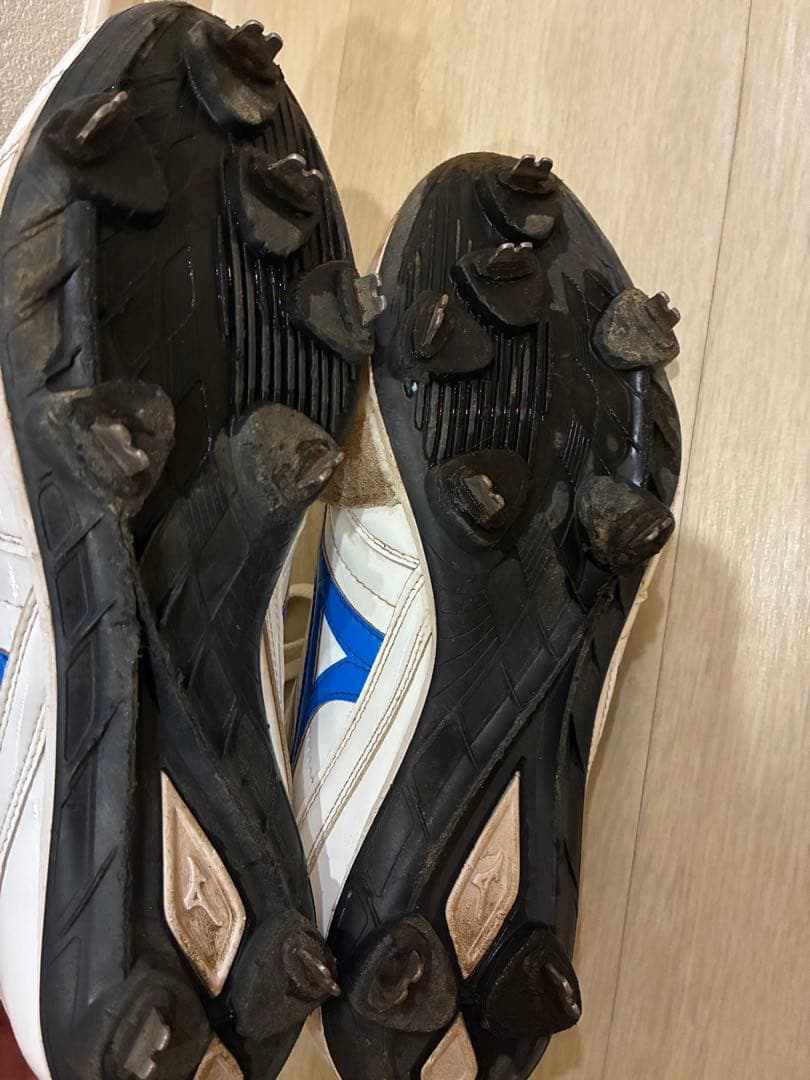 Mizuno Proスパイクシューズ ホワイト/ブルー