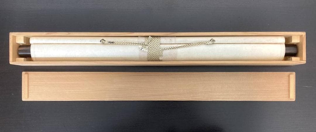 児玉果亭／田能村直入師事「軍鶏」花鳥画 水墨画 掛軸 紙本：長野県