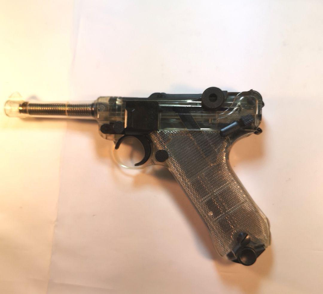 タナカ限定ルガ—Ｐ08 シ—スルーモデル4インチ ブロ—バックガスガンプラ製