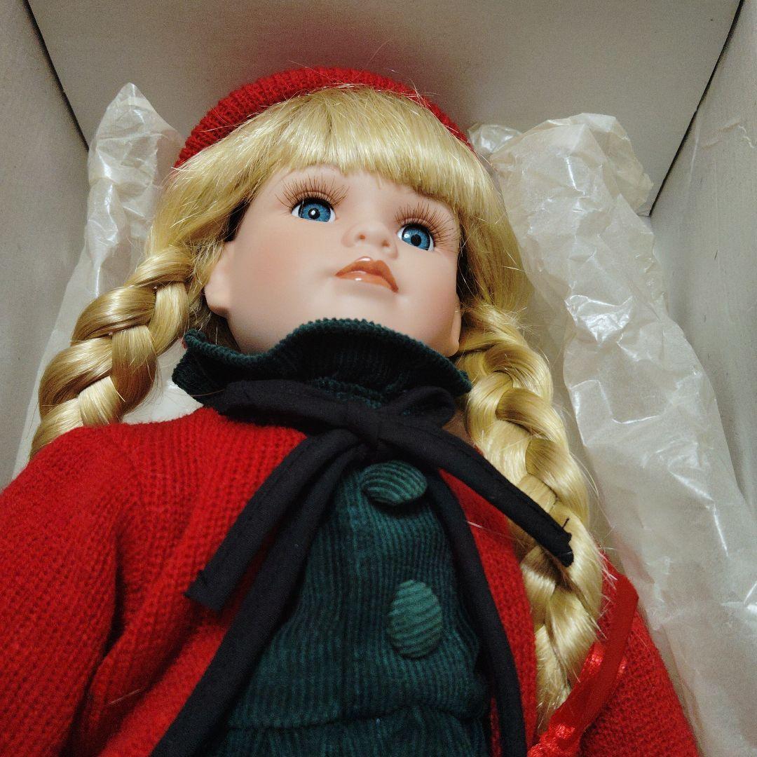 ビスクドール　 クリスマスドール　　アンティークドール　箱入り